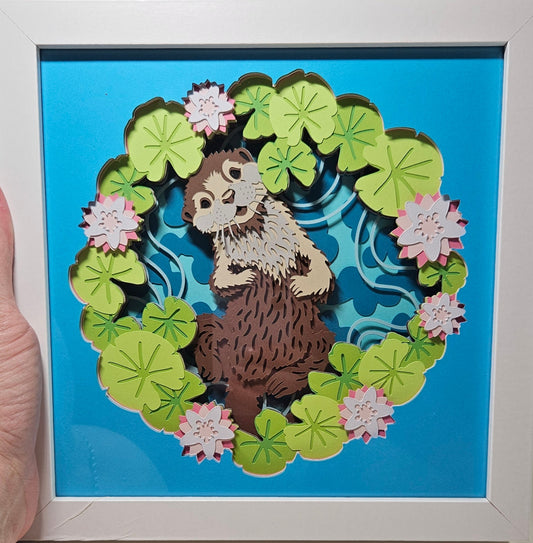 Otter Shadow Box