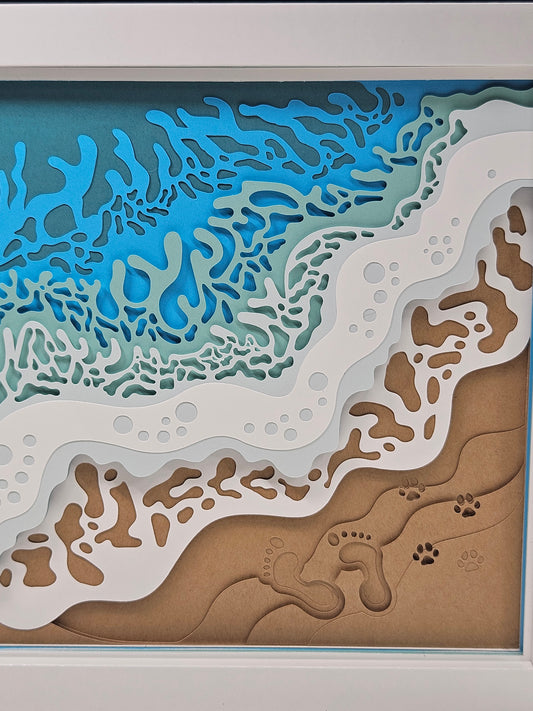 Beach Footprints In The Sand