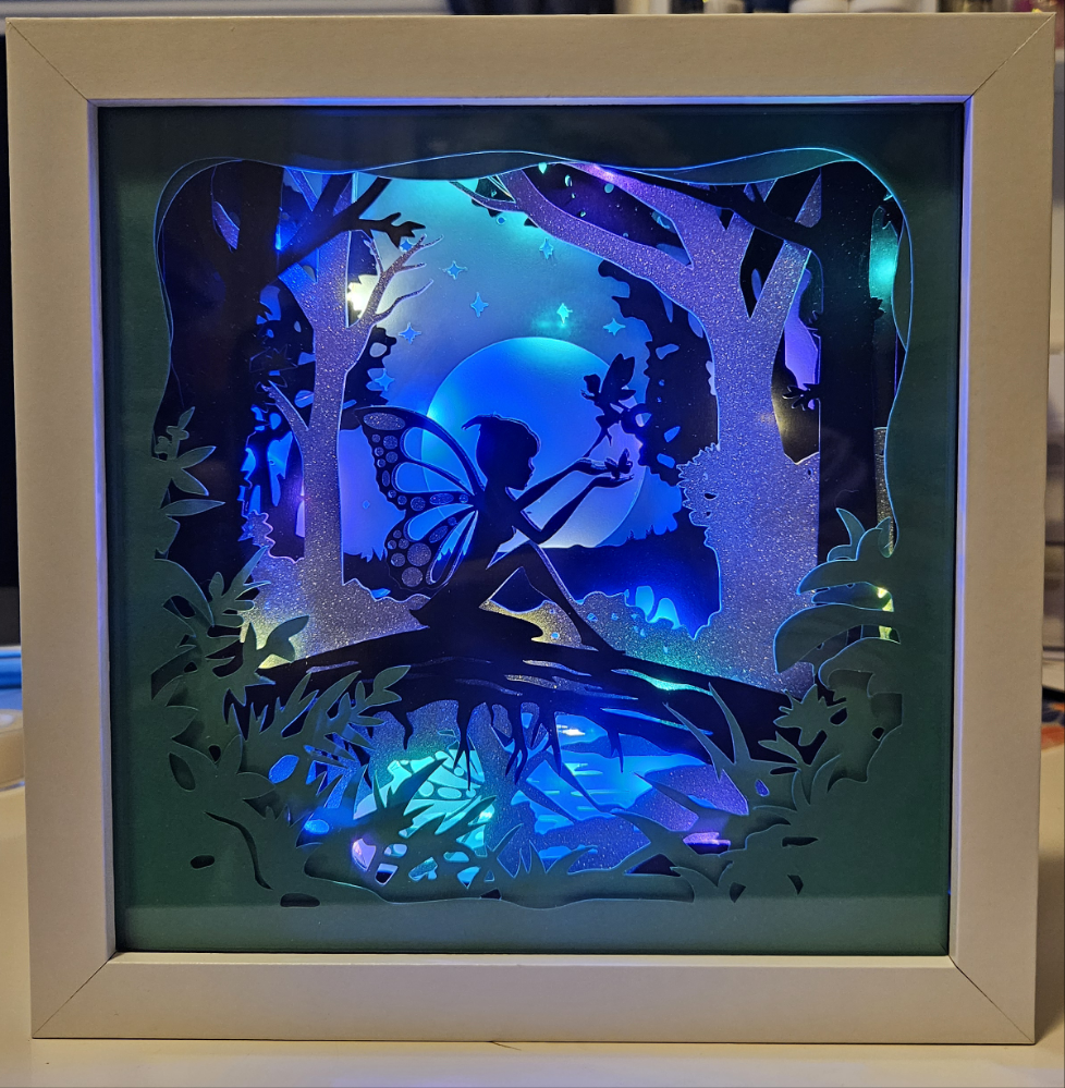 Lighted Fairy Shadow Box