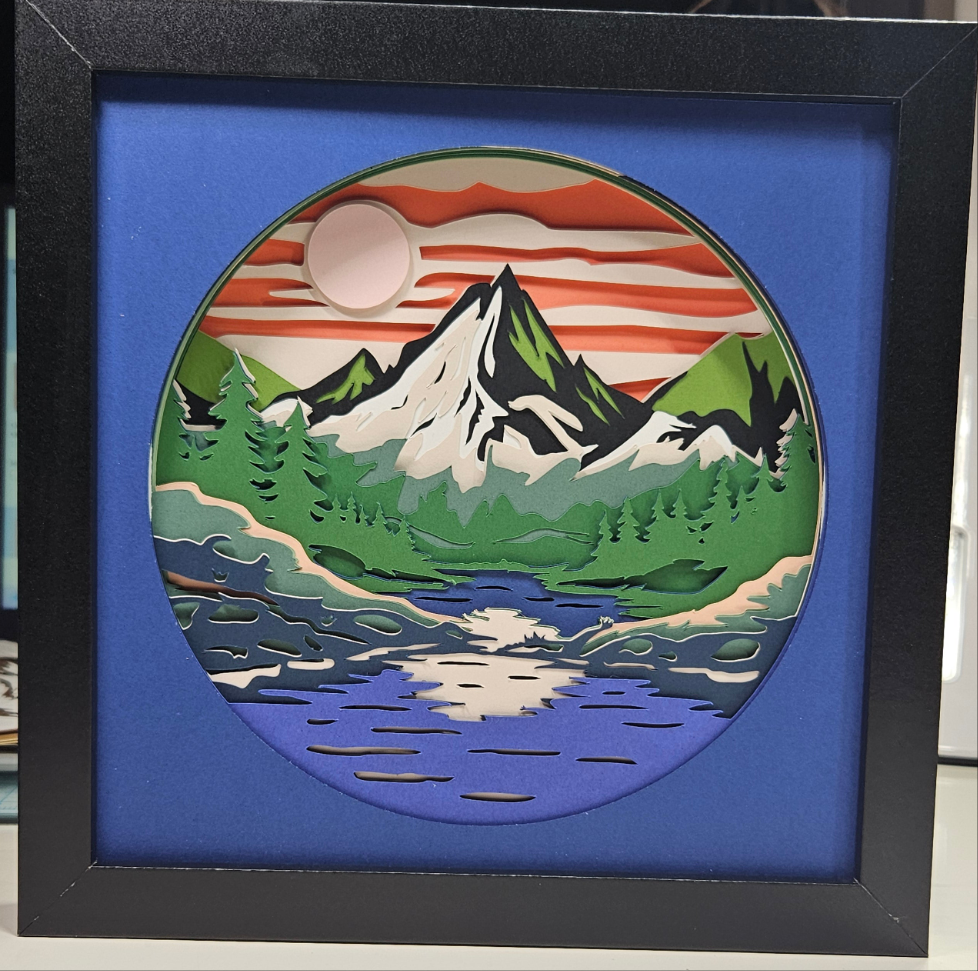 Mountain Abstract Scene