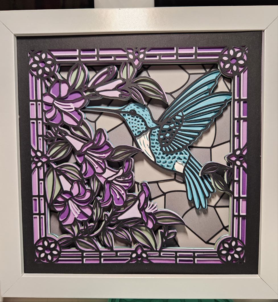 Hummingbird Stained Glass