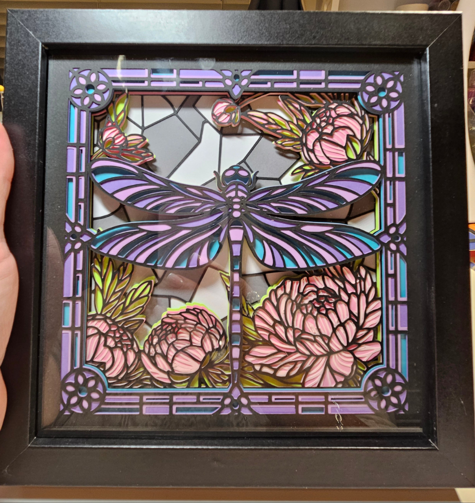 Stained Glass Dragonfly