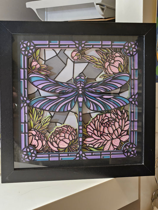 Stained Glass Dragonfly