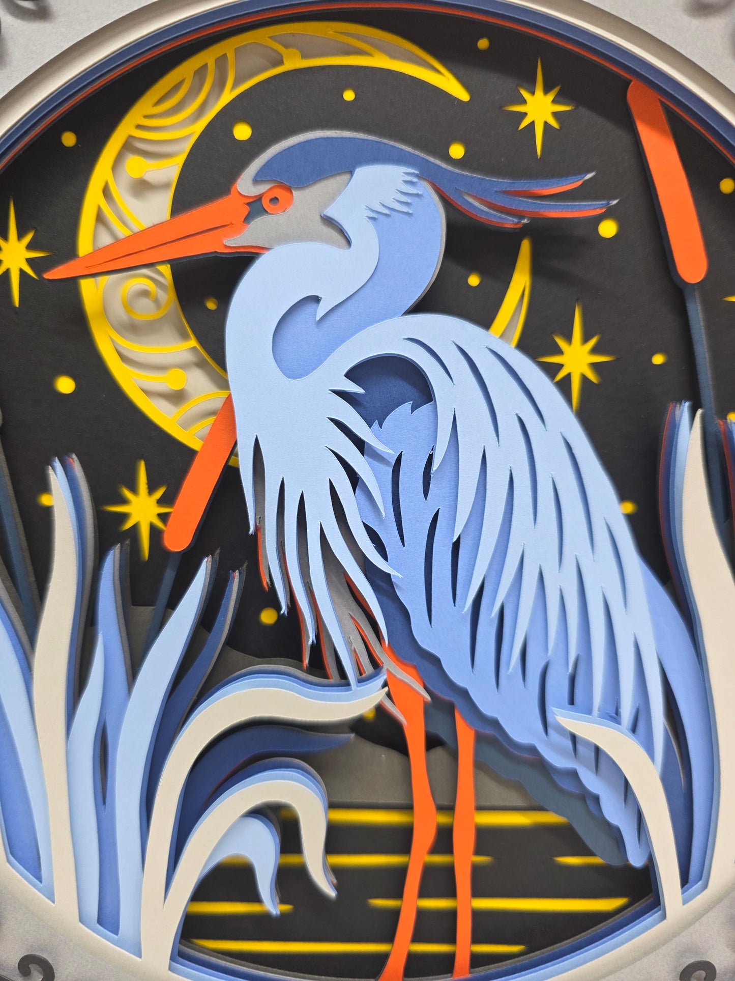 Celestial Blue Heron