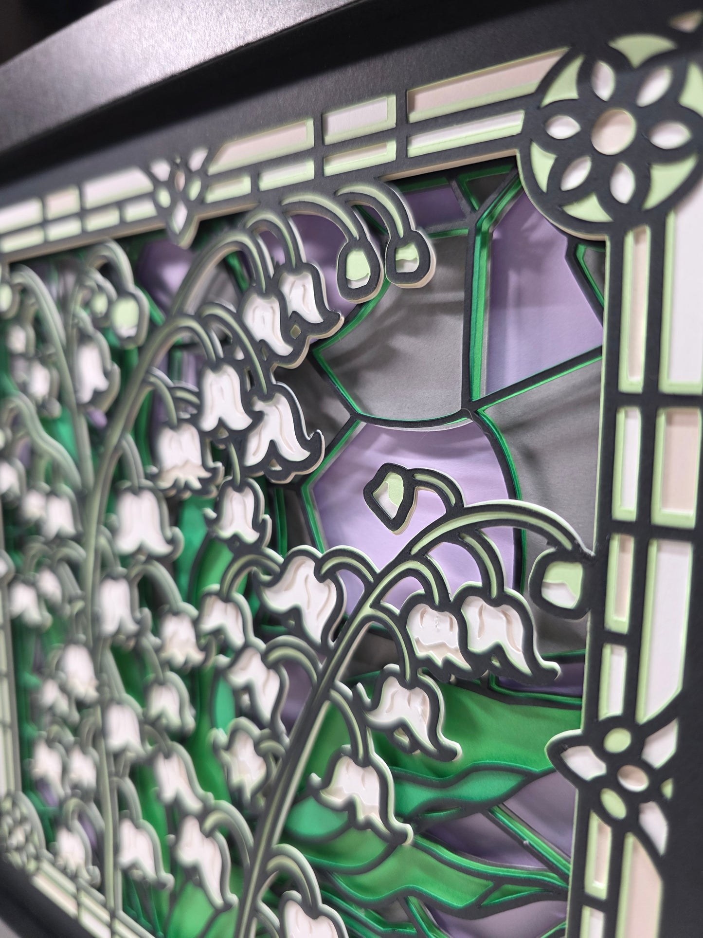 Stained Glass Lily of The Valley