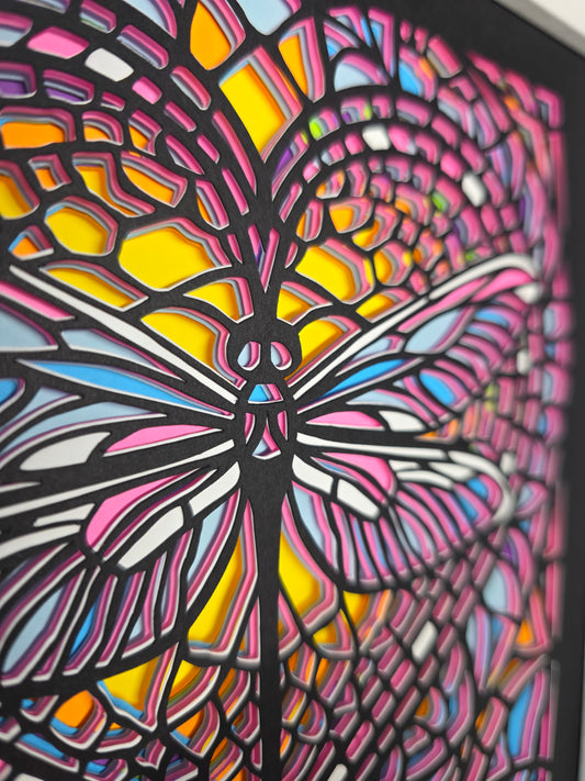 Stained Glass Dragonfly