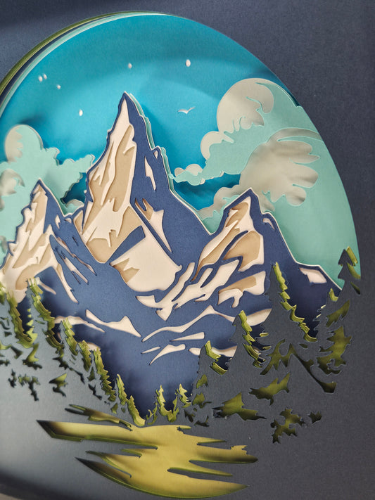 Mountain with Field