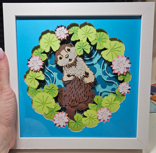 Otter Shadow Box