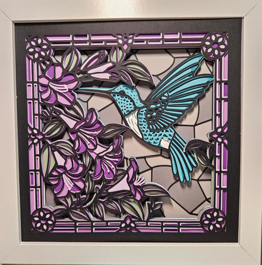 Hummingbird Stained Glass