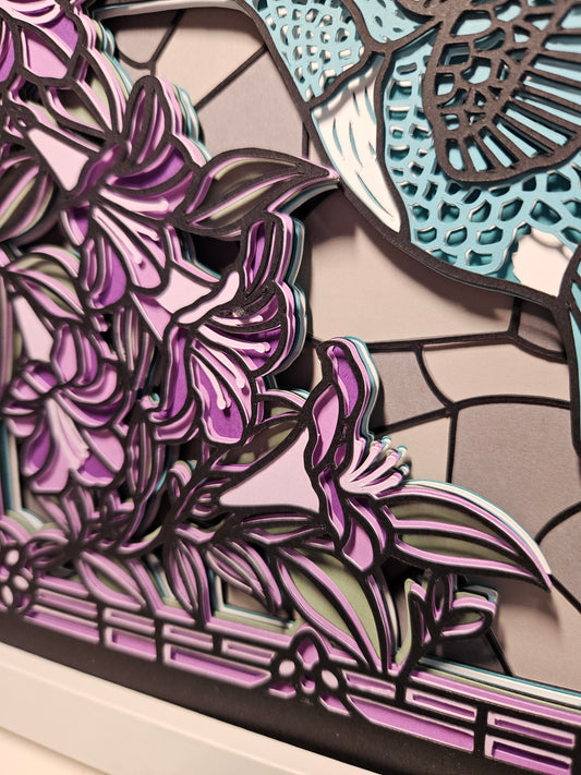 Hummingbird Stained Glass