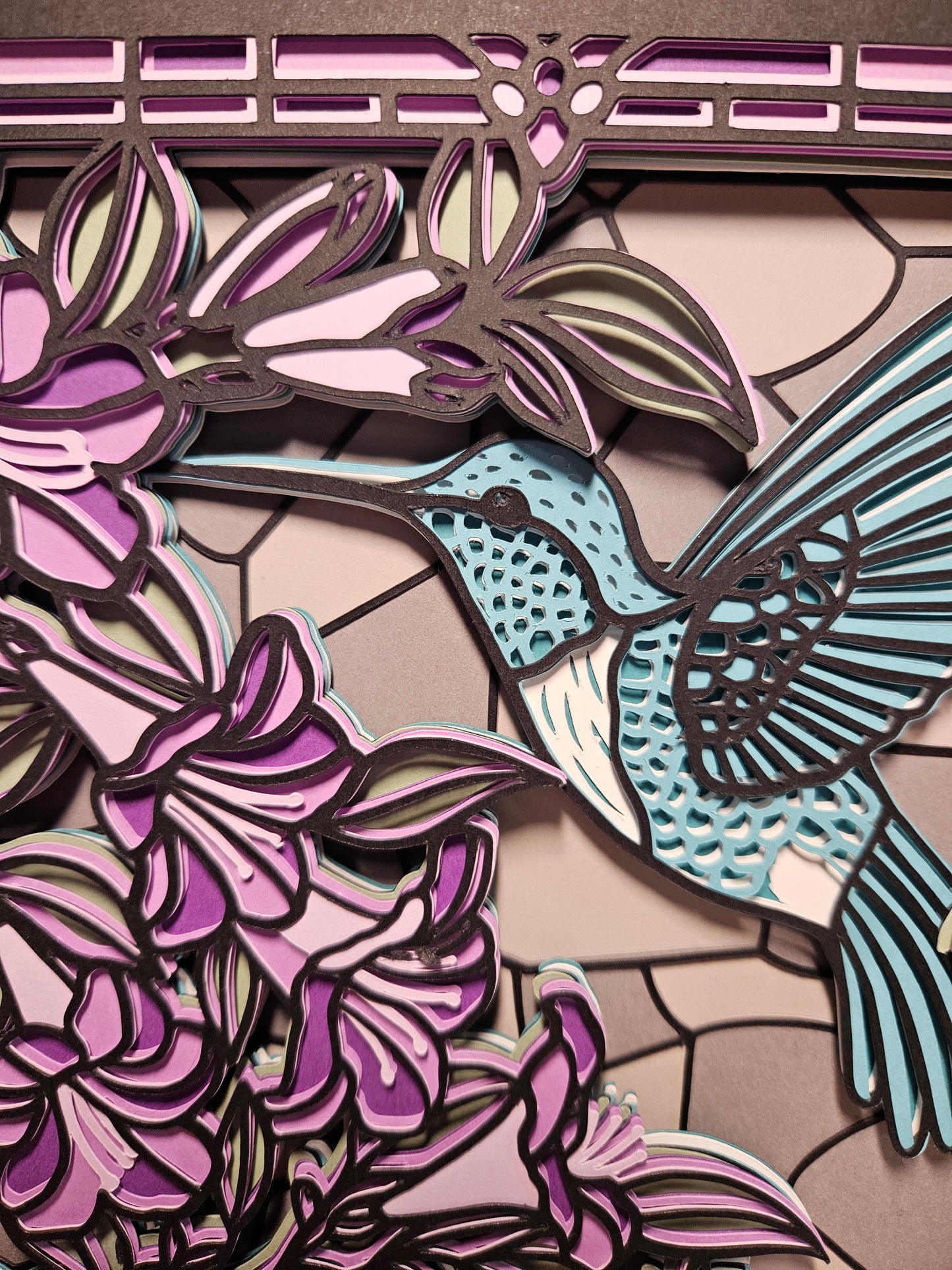 Hummingbird Stained Glass
