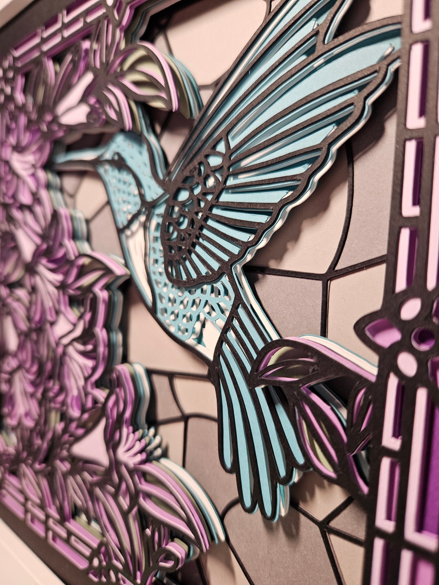 Hummingbird Stained Glass