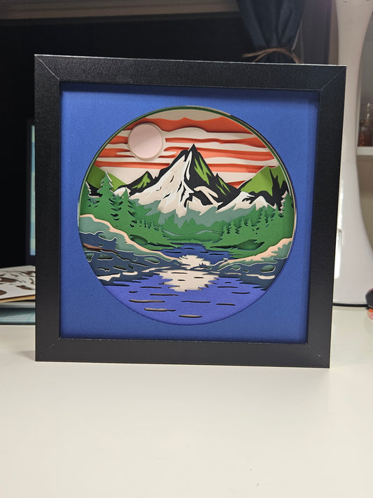 Mountain Abstract Scene