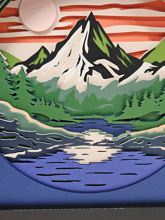 Mountain Abstract Scene