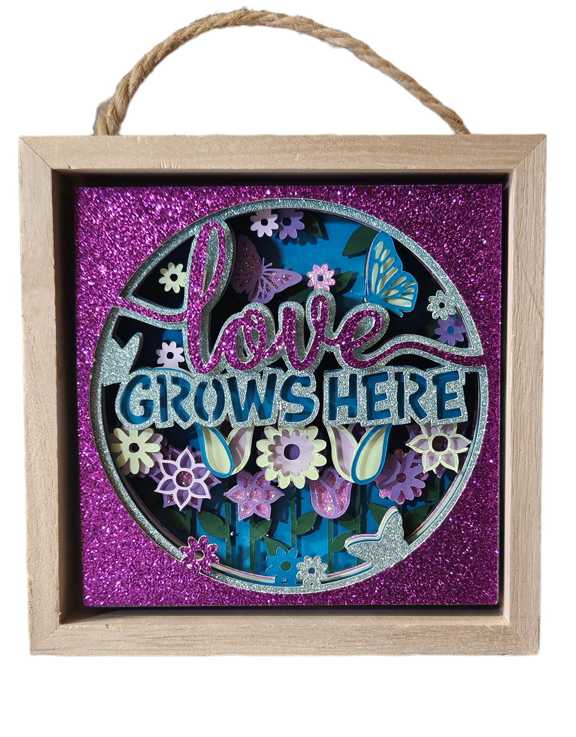 Grows Here Flower 5x5