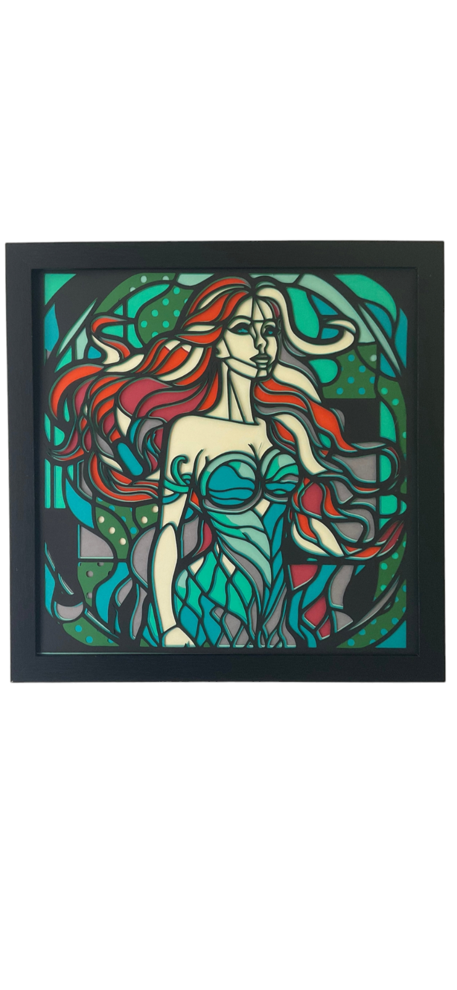 Mermaid Stained Glass