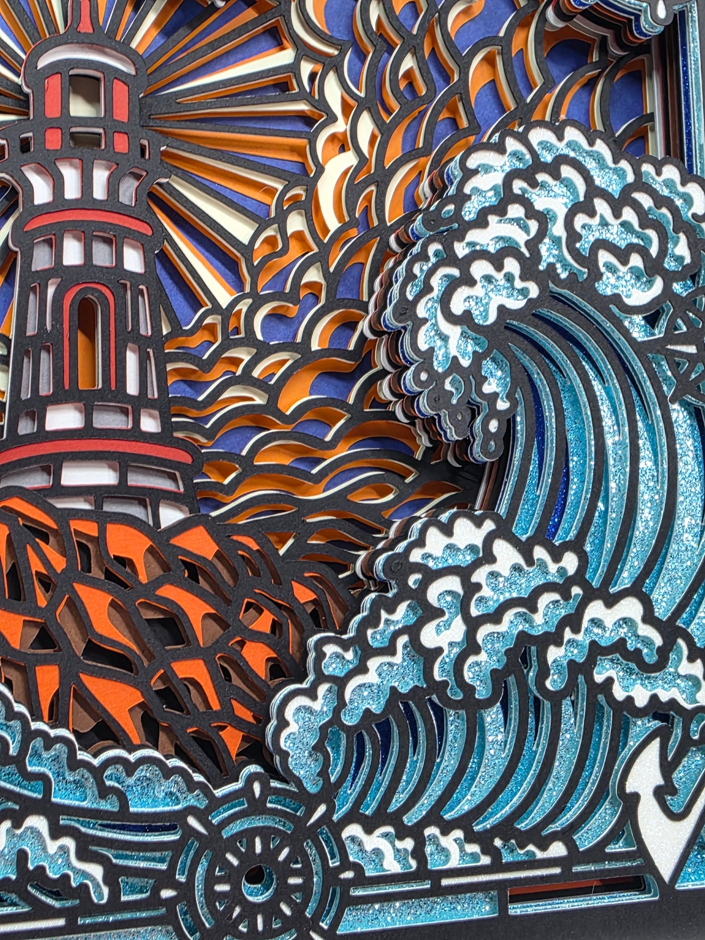 Lighthouse with waves