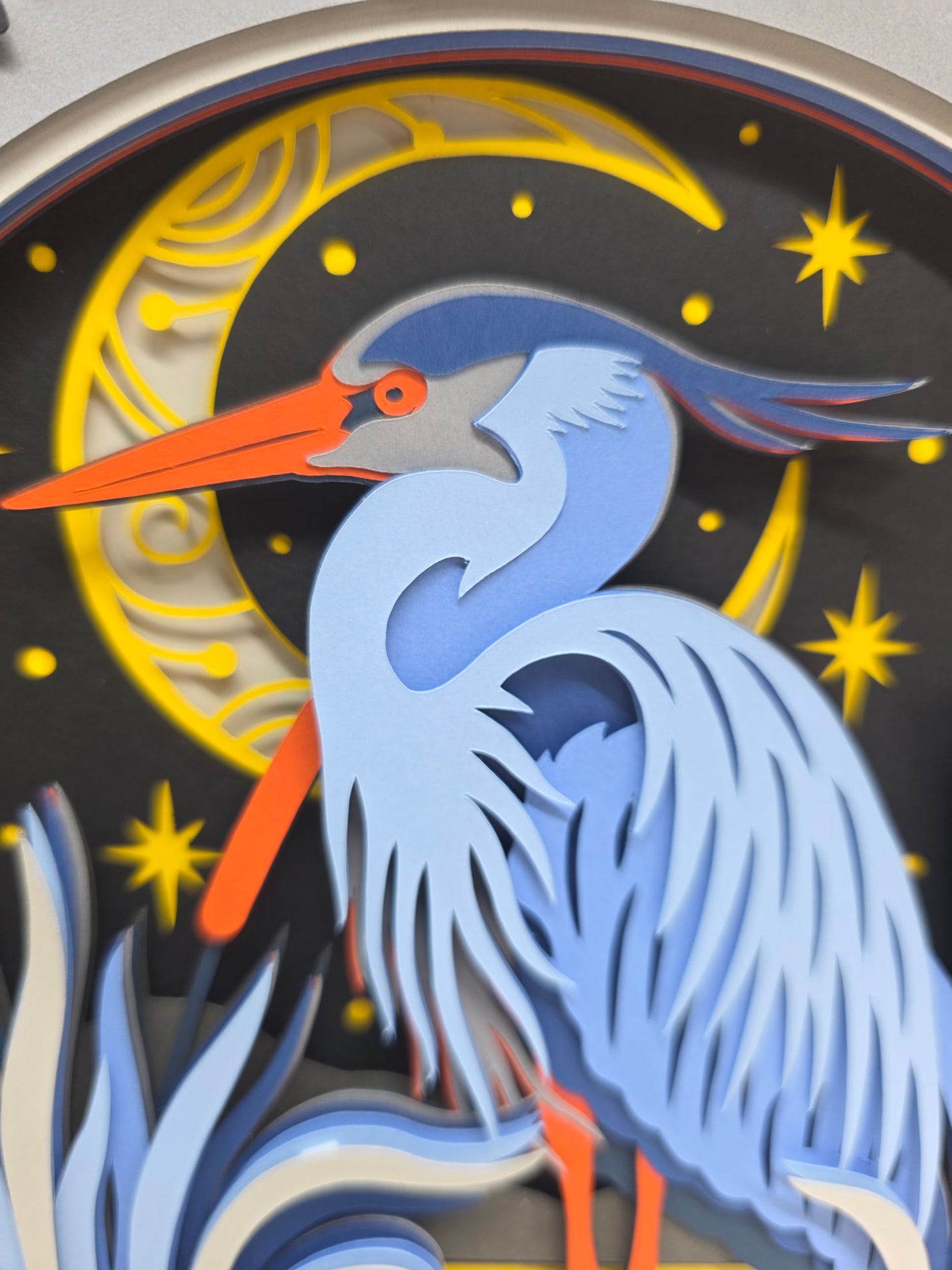 Celestial Blue Heron