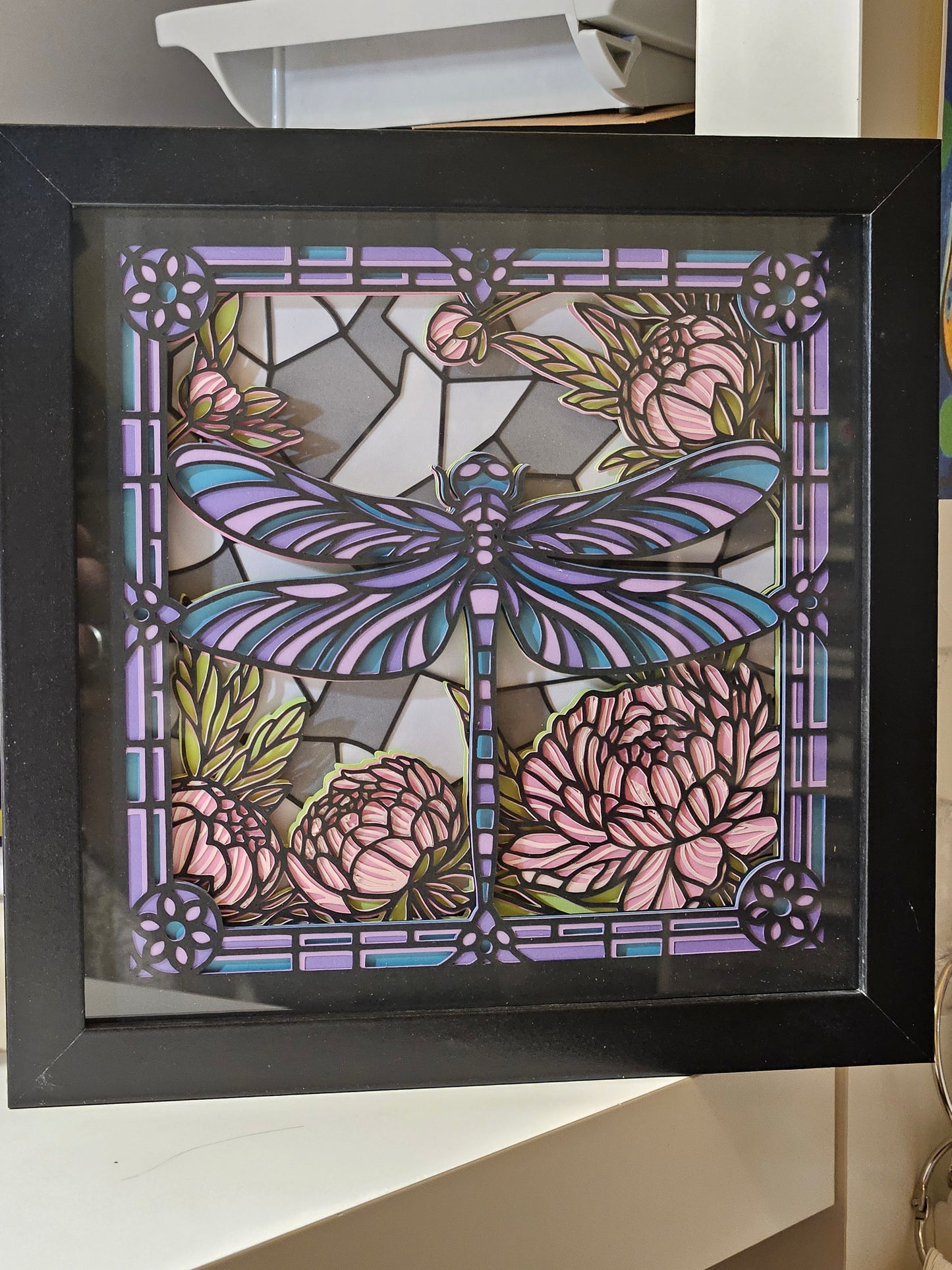 Stained Glass Dragonfly