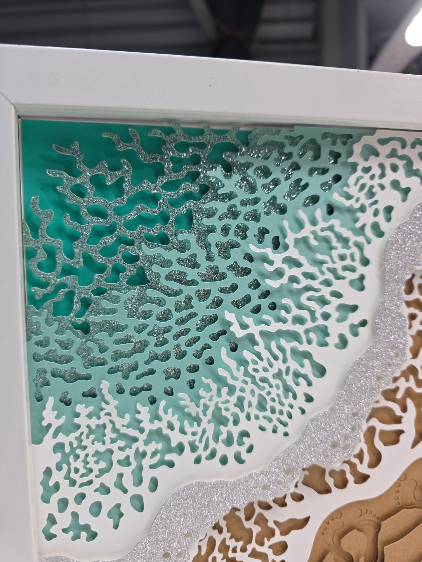 Beach with footprints