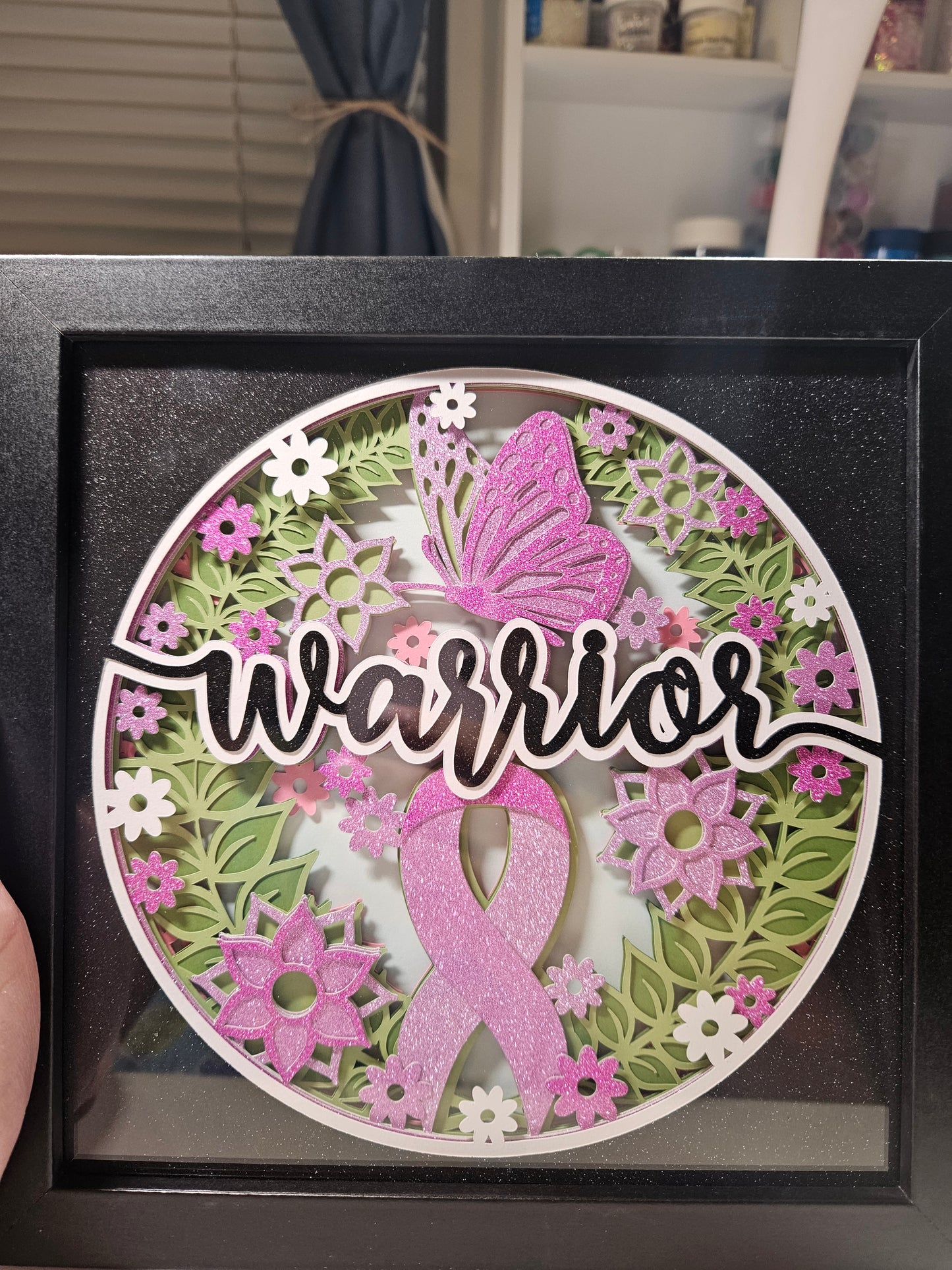 Breast Cancer Warrior Pink Ribbon