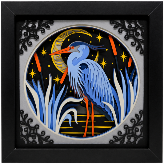 Celestial Blue Heron