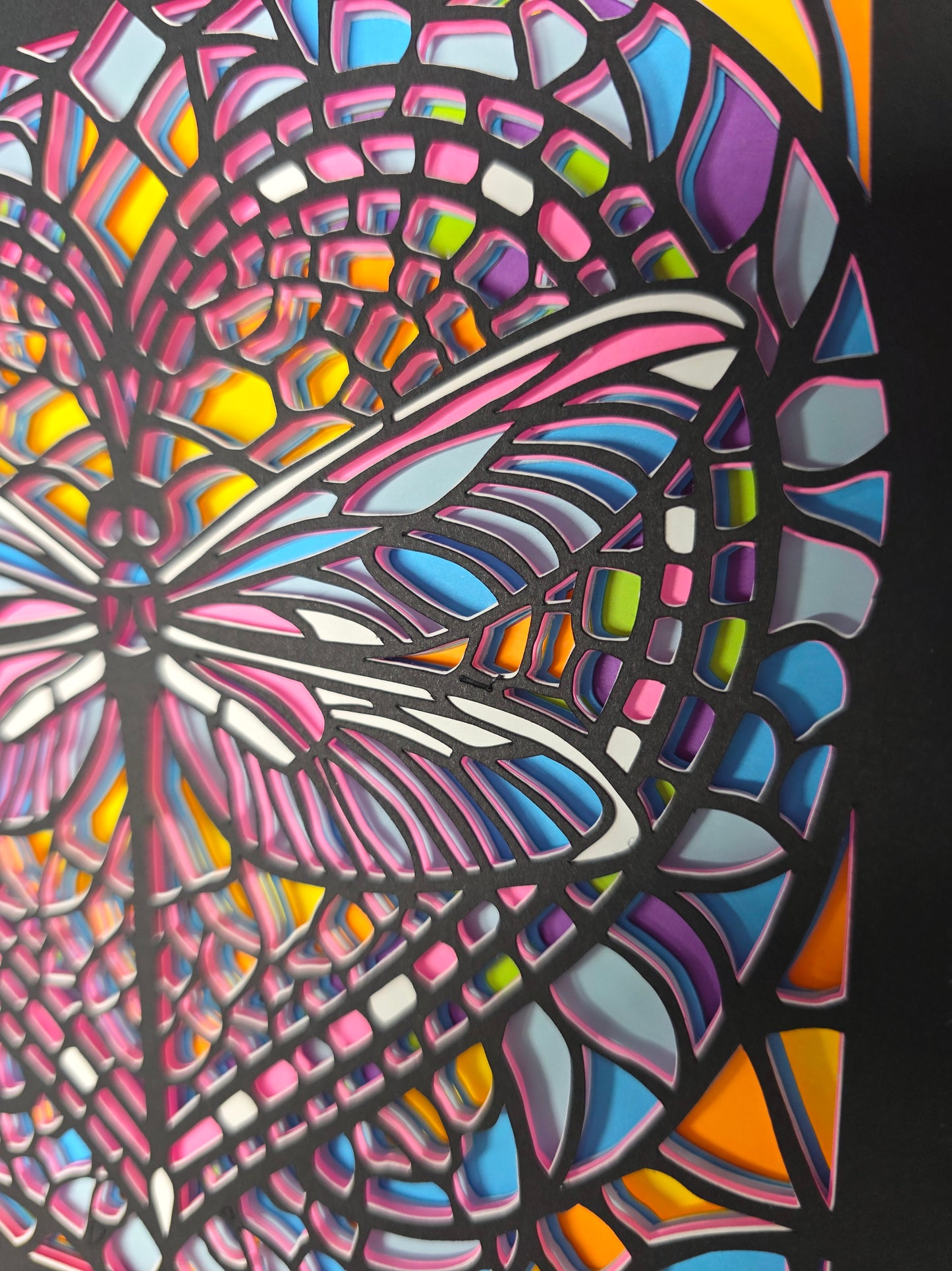 Stained Glass Dragonfly