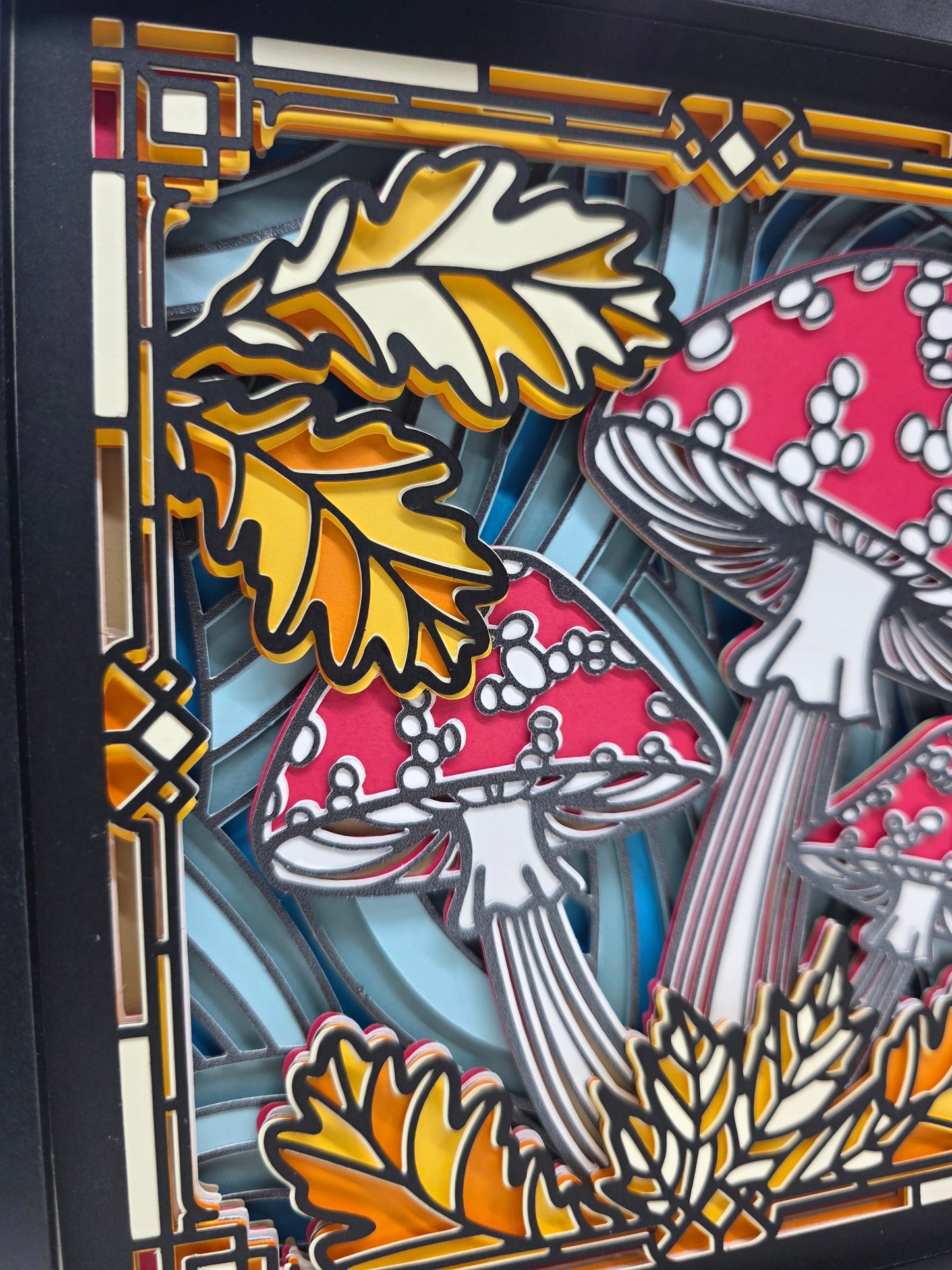 Mushrooms Stained Glass