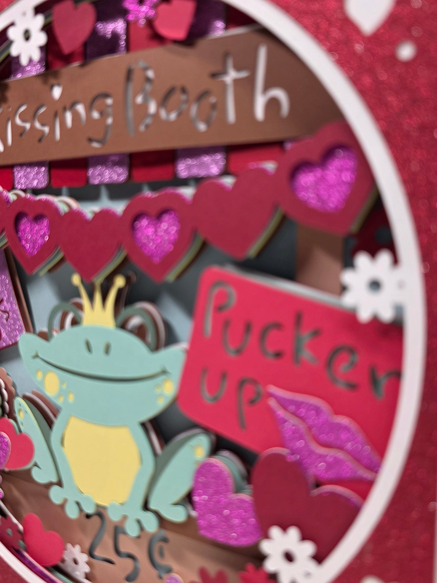 Valentines Frog Kissing Booth.