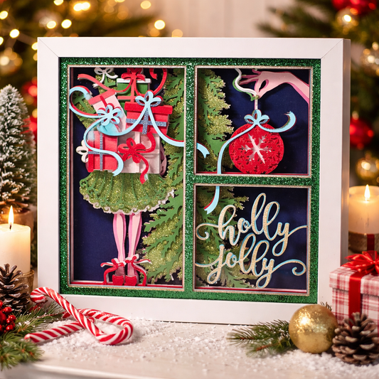 Christmas - Jolly Lady With Gifts