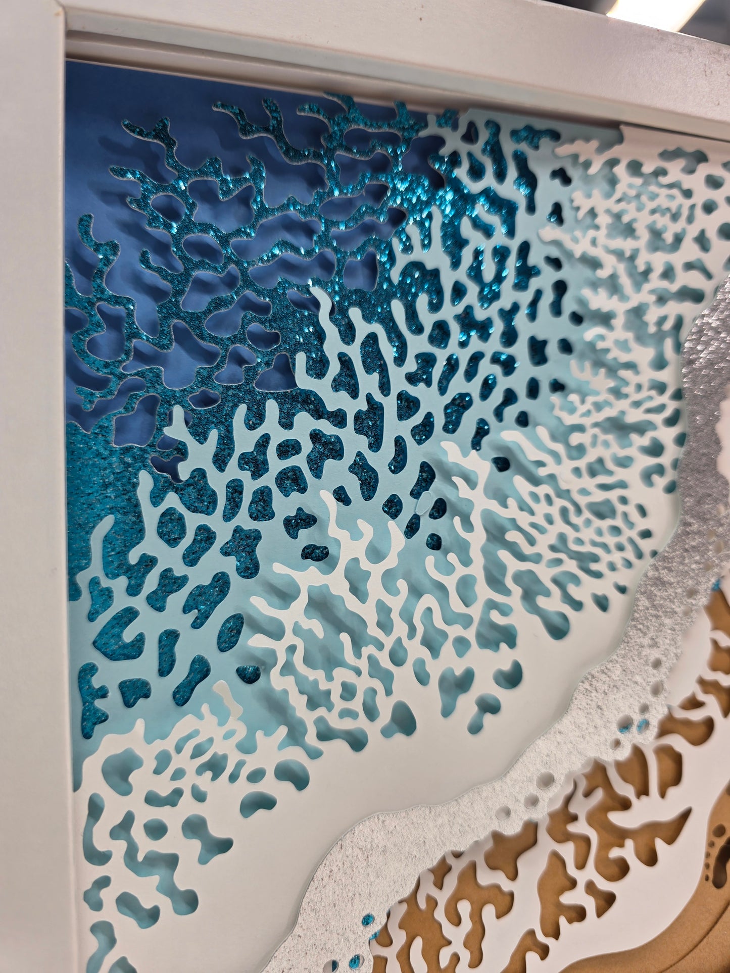 Beach with footprints