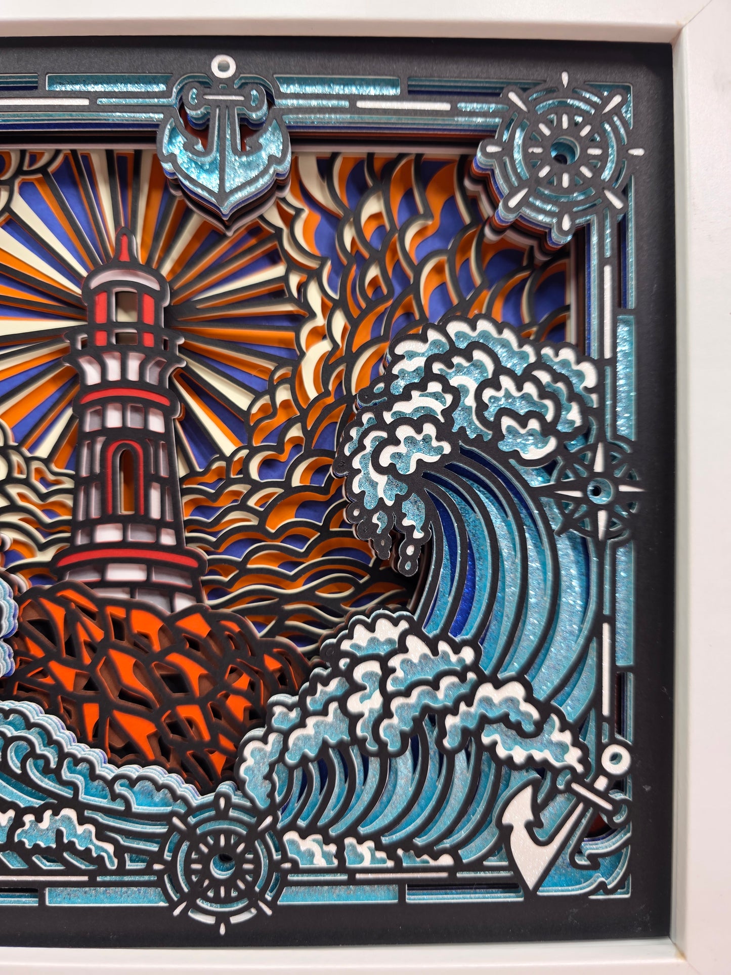 Lighthouse with waves
