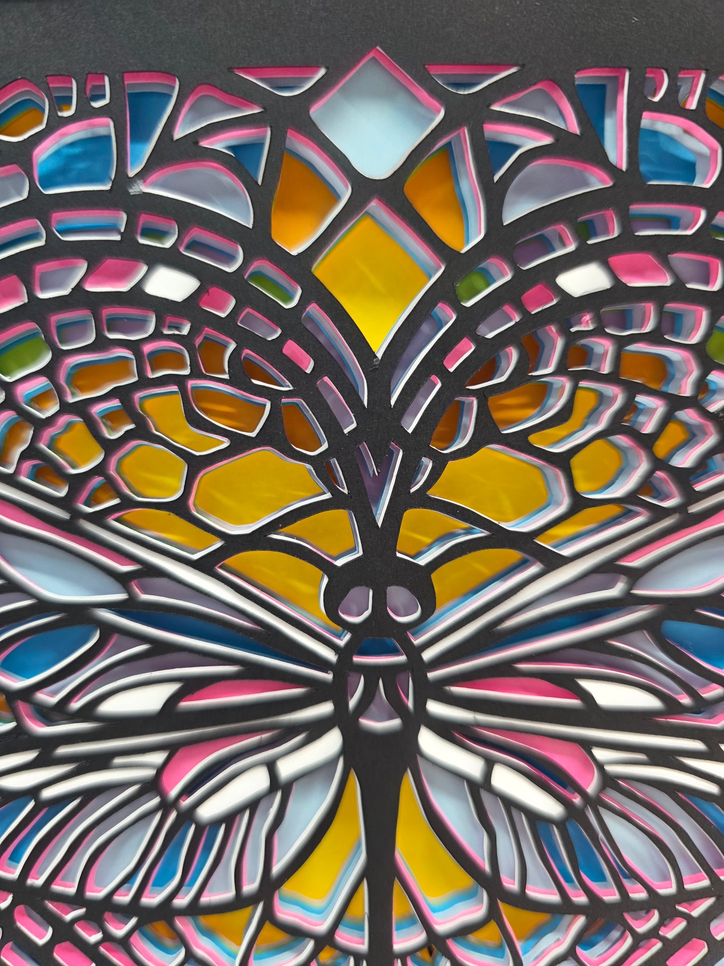 Stained Glass Dragonfly