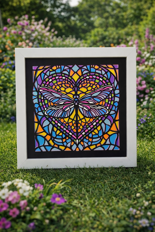 Stained Glass Dragonfly
