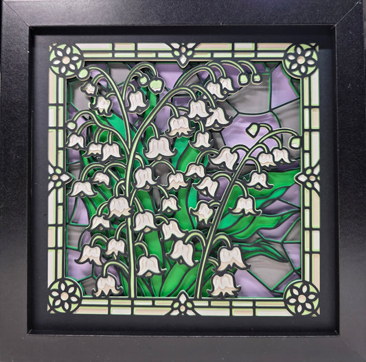 Stained Glass Lily of The Valley