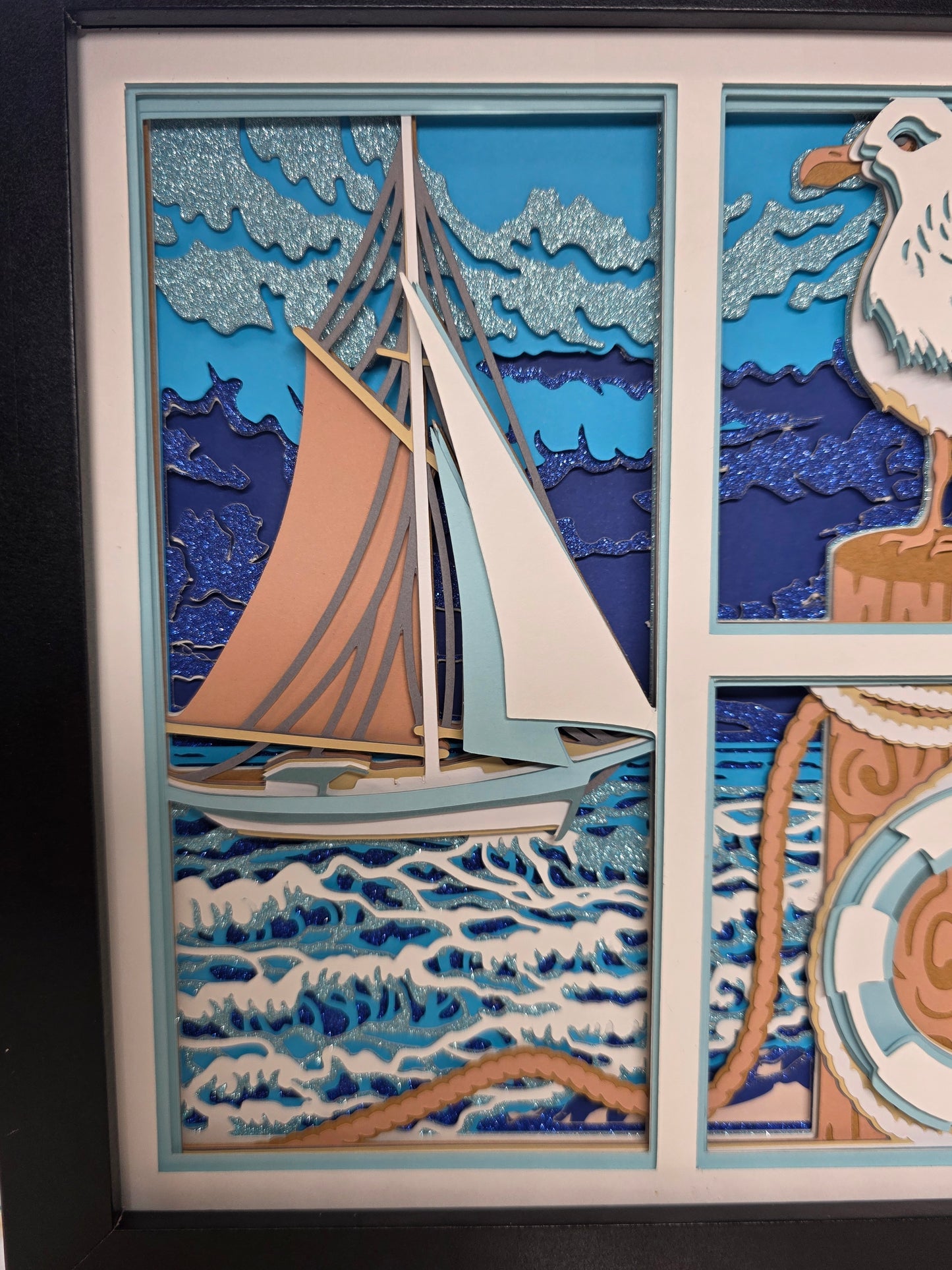 Beach, Sailboat, Seagull