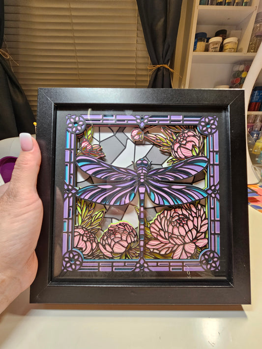 Stained Glass Dragonfly