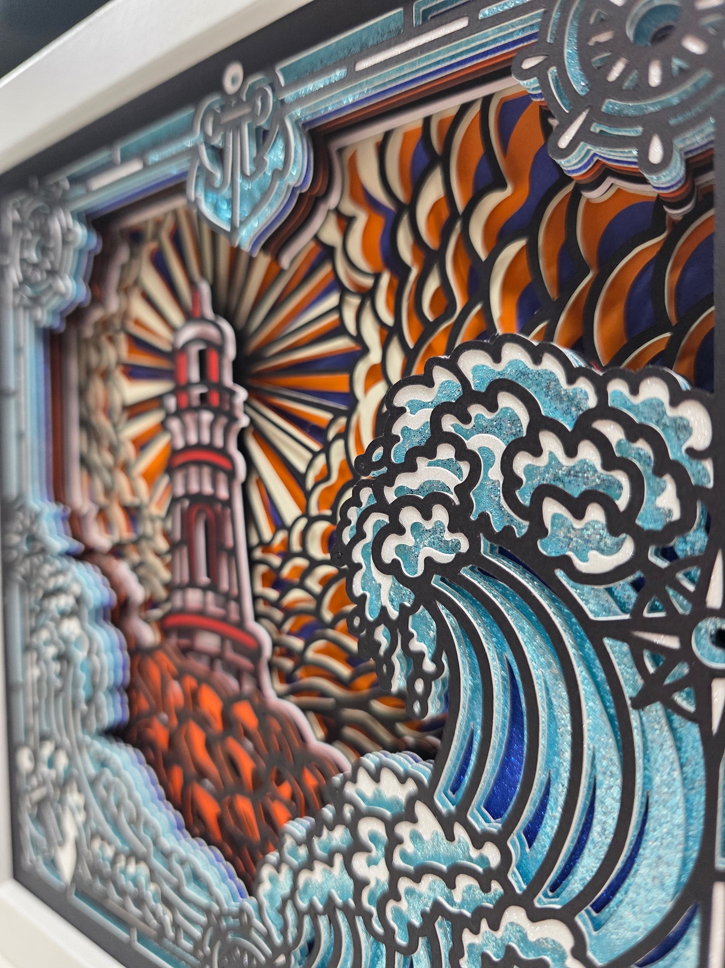 Lighthouse with waves