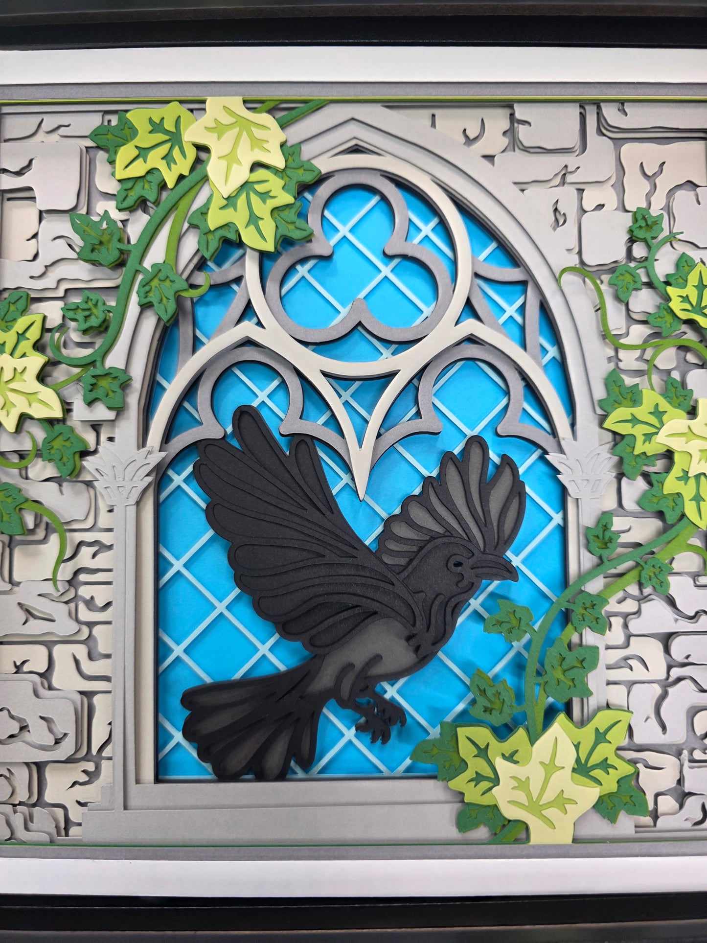 Gothic Raven in Castle