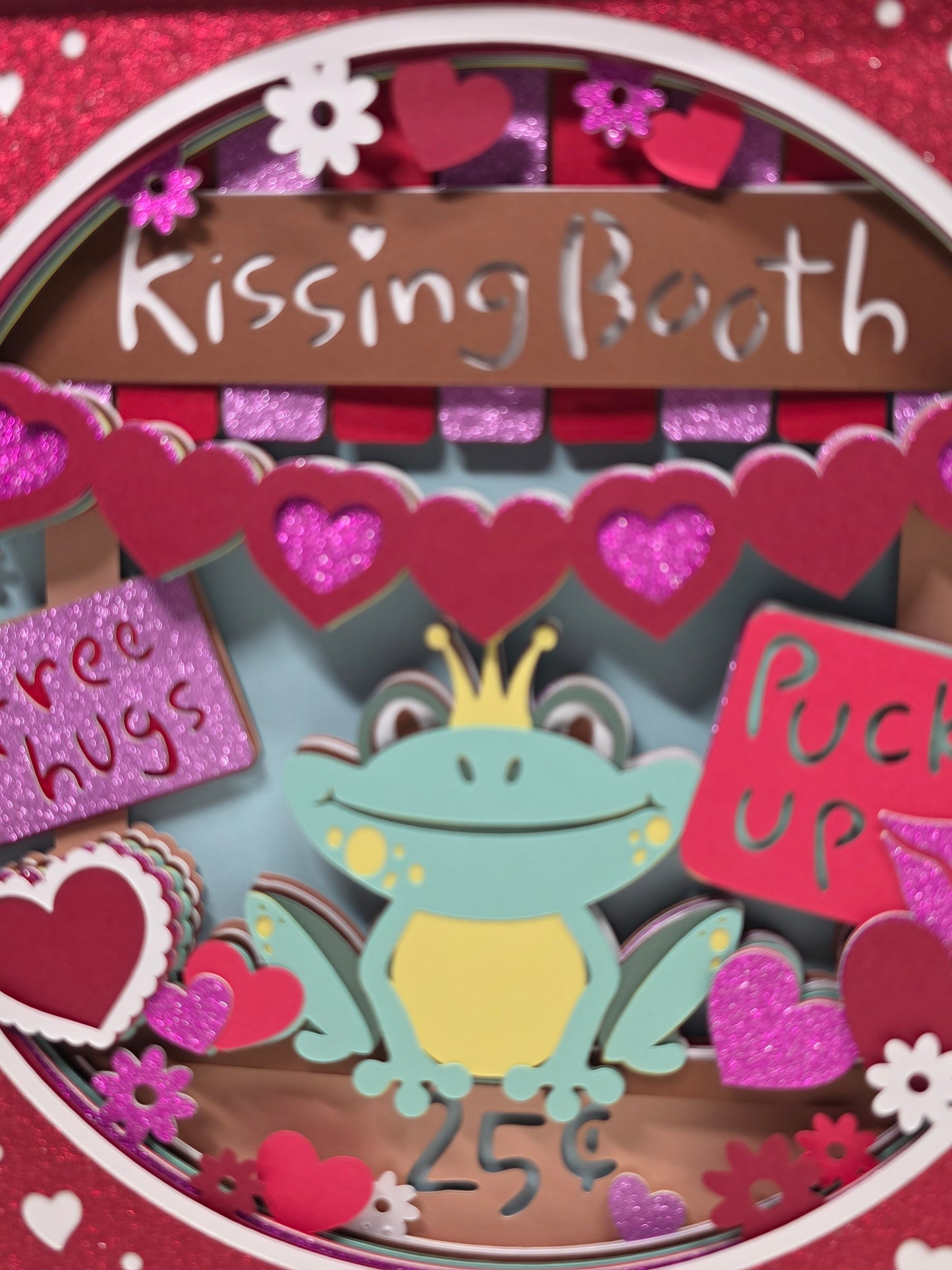 Valentines Frog Kissing Booth.