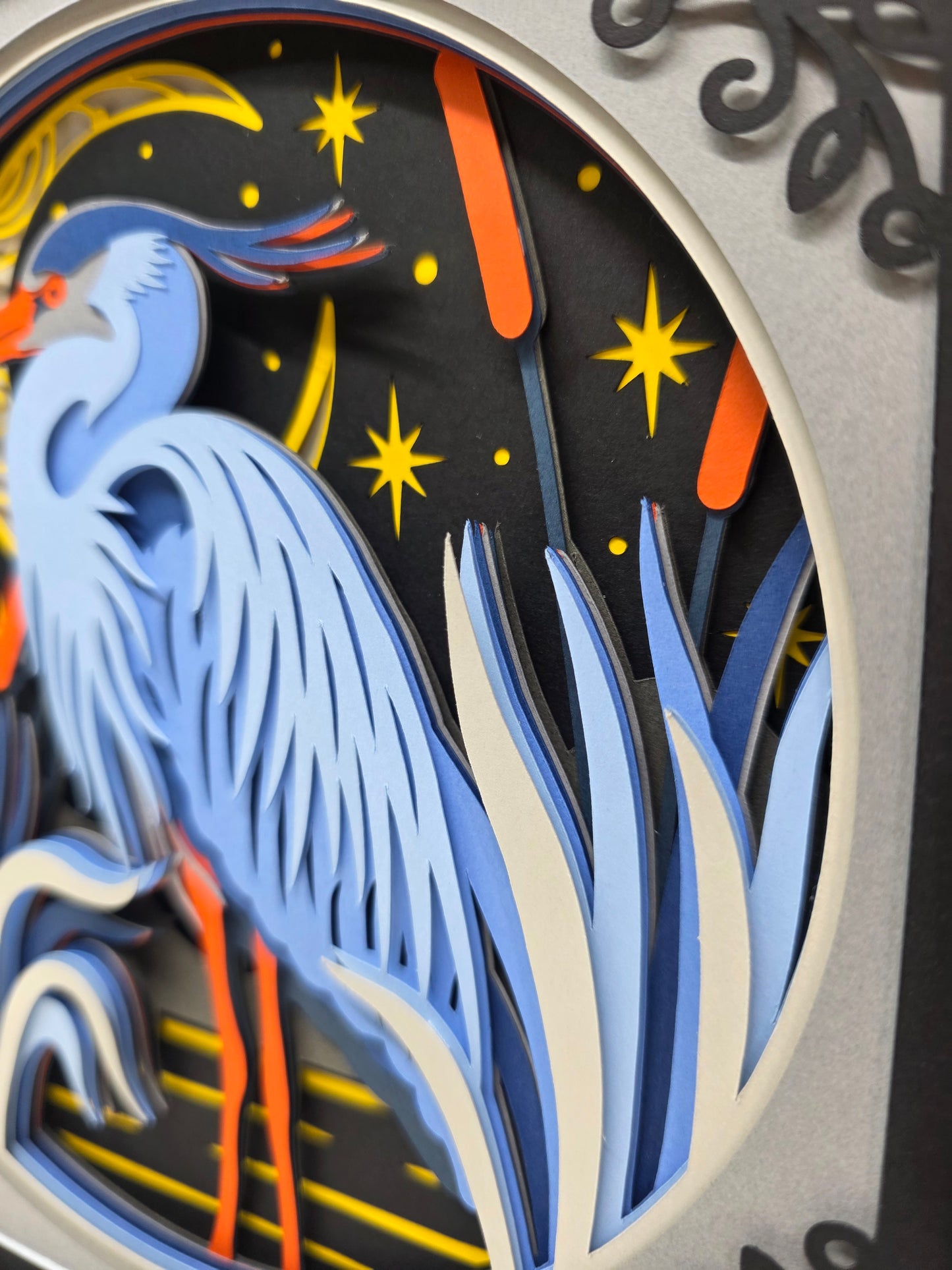 Celestial Blue Heron