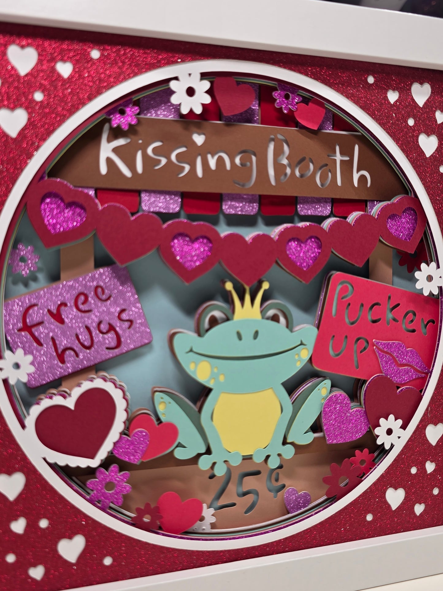 Valentines Frog Kissing Booth.
