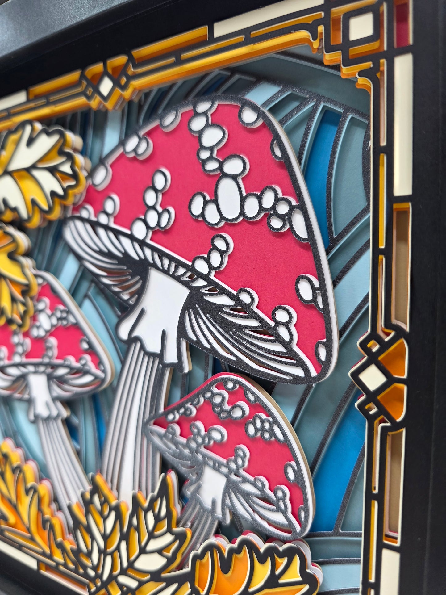 Mushrooms Stained Glass