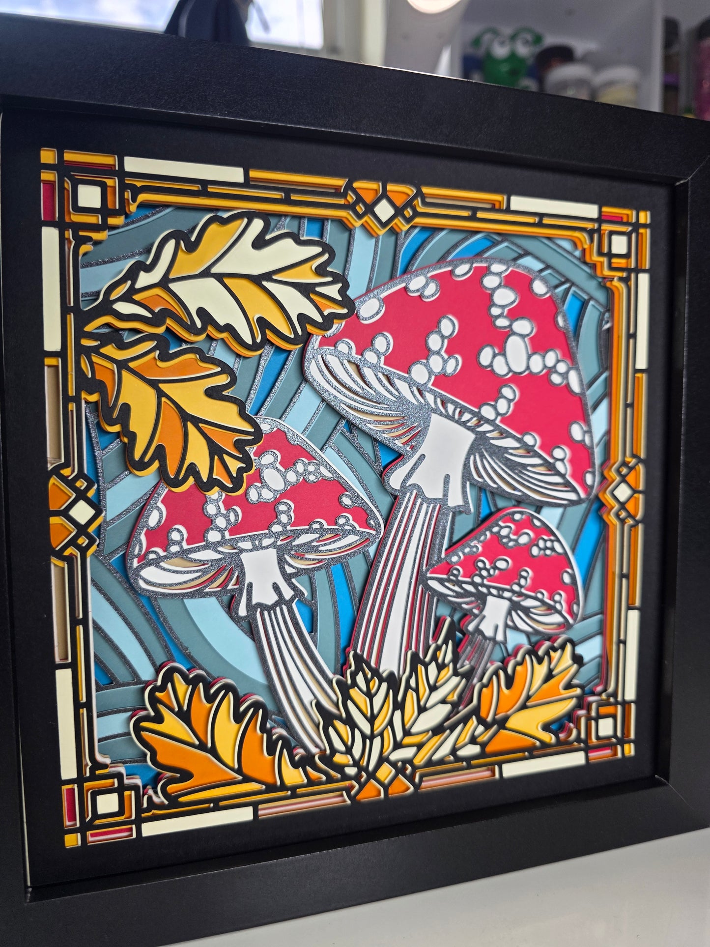 Mushrooms Stained Glass