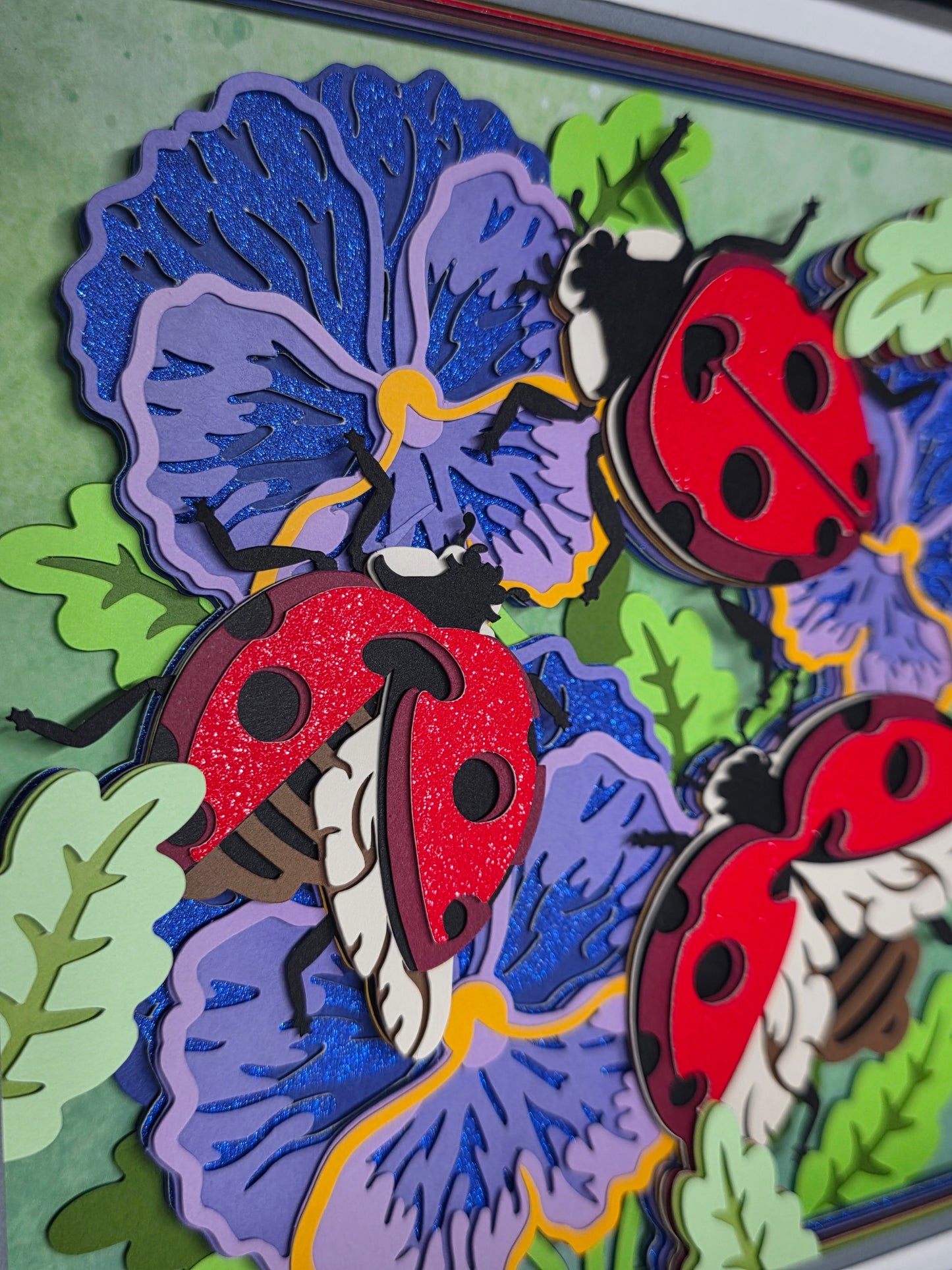 Lady Bugs on flowers