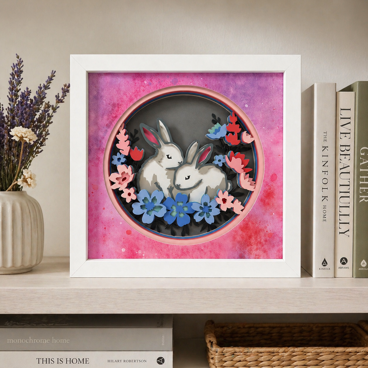 Rabbits in Flowers