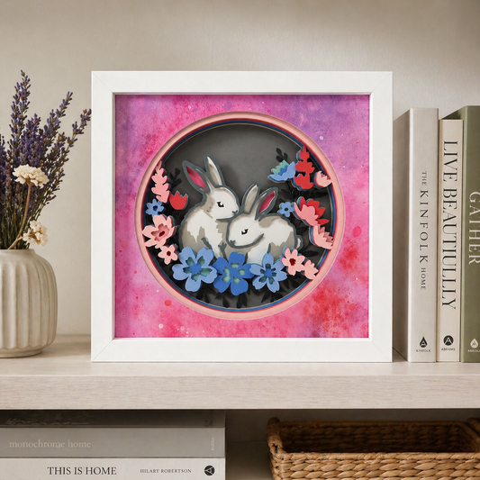 Rabbits in Flowers