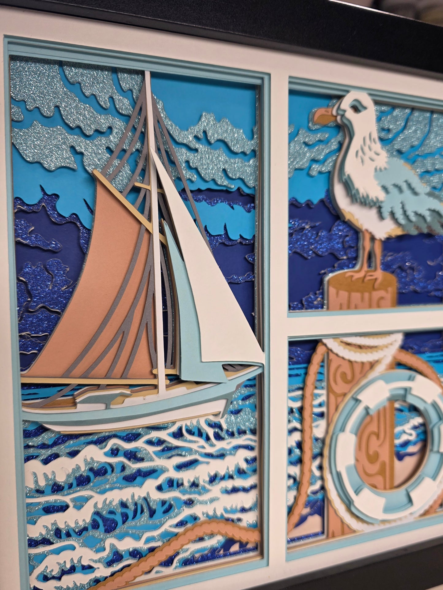 Beach, Sailboat, Seagull