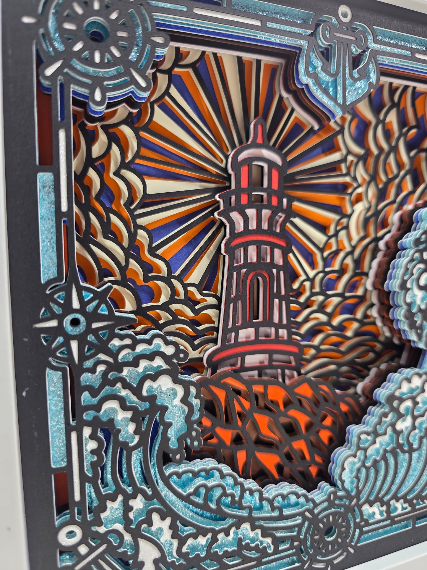 Lighthouse with waves