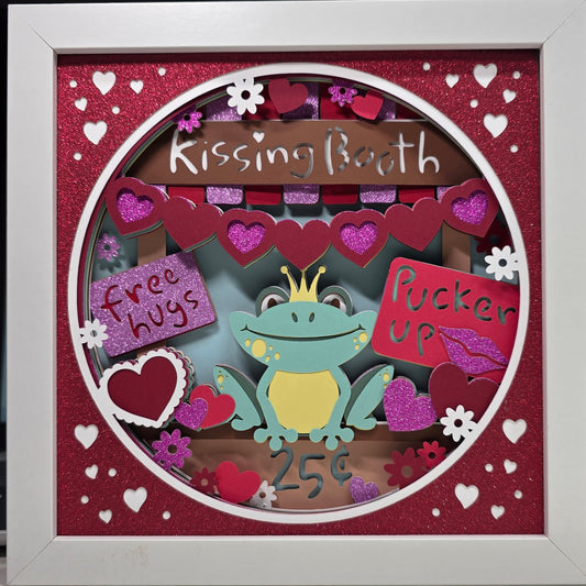 Valentines Frog Kissing Booth.